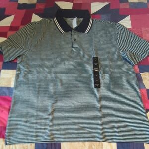 Banana Republic Black and White Polo Shirt (NWT)